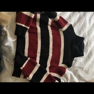 Forever 21 striped turtleneck sweater